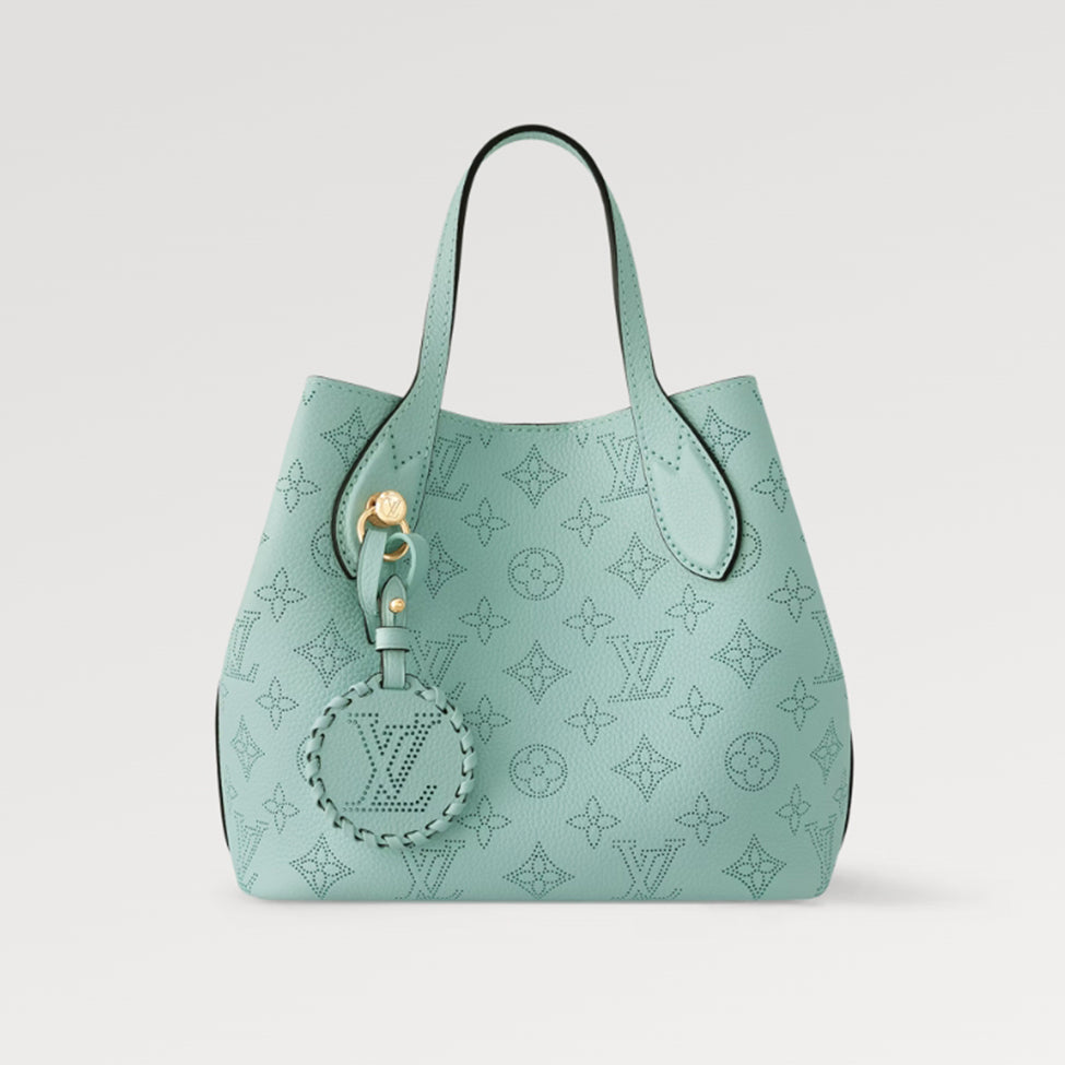 Louis Vuitton Women's Fashion BLOSSOM Handbag Adjustable Shoulder Strap Perforated Logo Casual Leather Solid Color Bucket Bag #71515