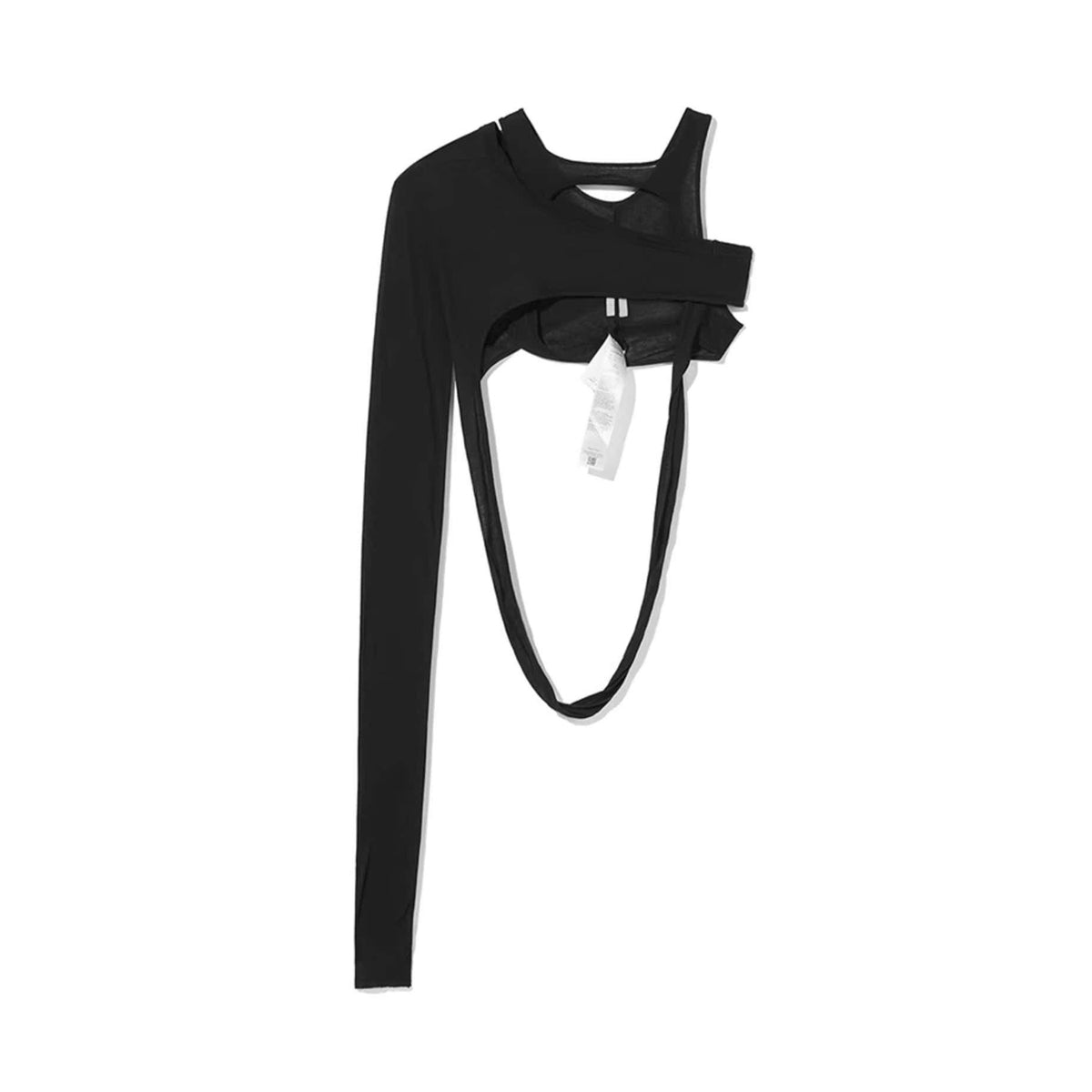 Rick Owens Women's Summer Tie Irregular Hollow Out Top Solid Color Splicing Short Tank Top Vest Ngvp #1799