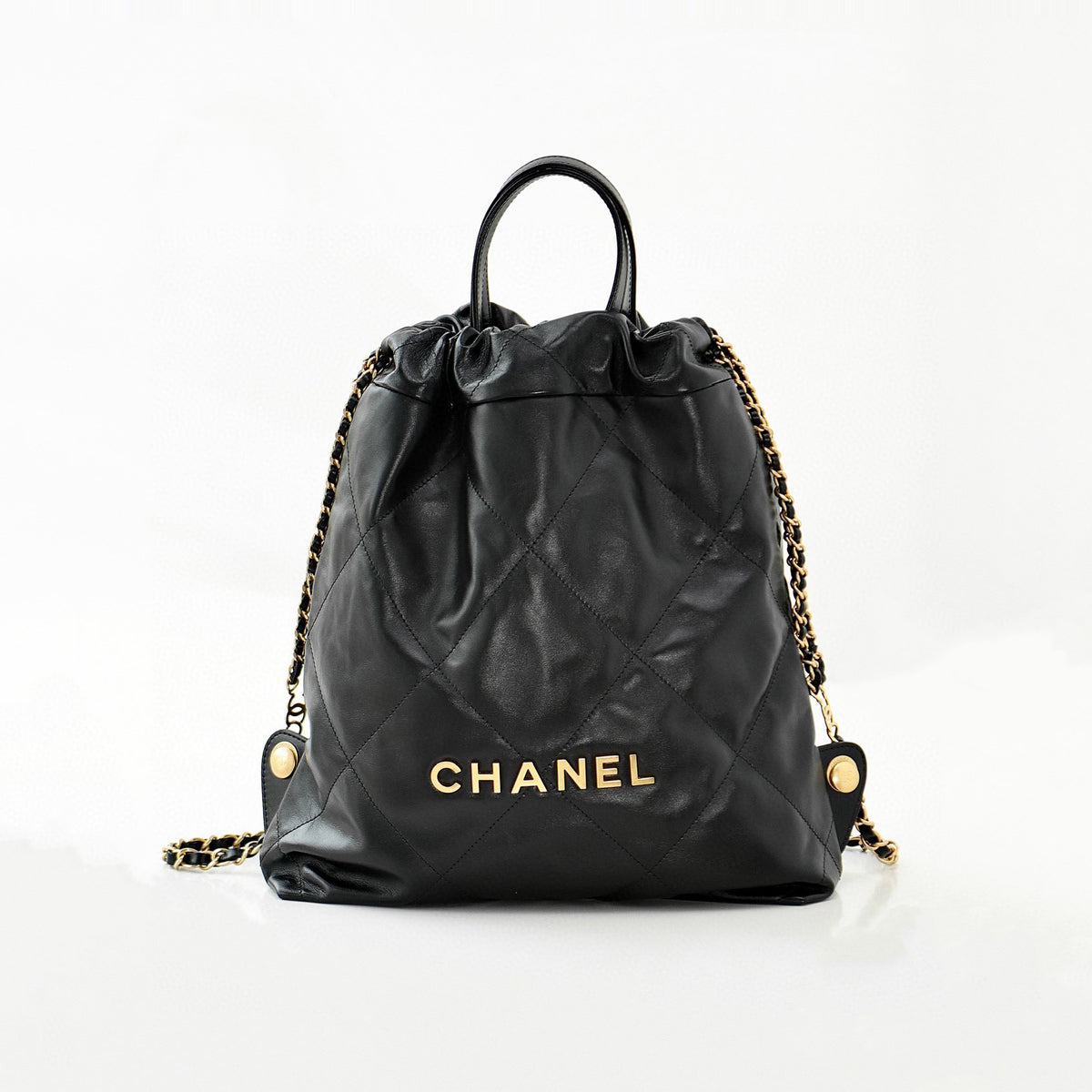 Chanel  Leather Chain Backpack Bag #21218
