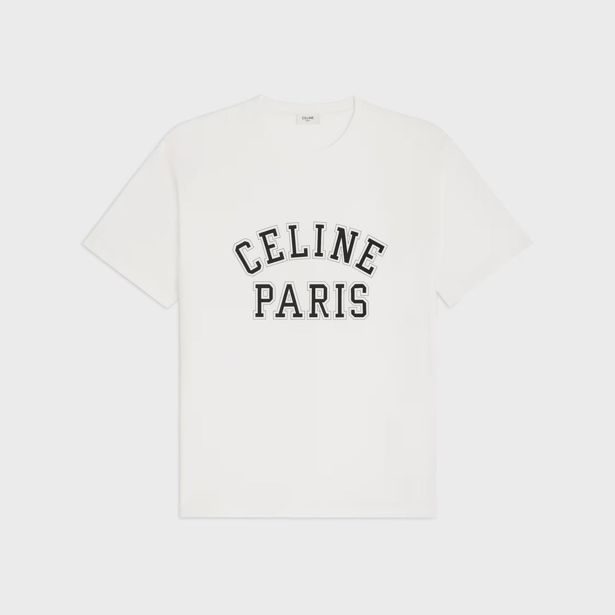 Celine Men's And Women's Summer Fashion Casual Crew Neck Pullover Letter Print Pattern Short Sleeve T-Shirt #79274