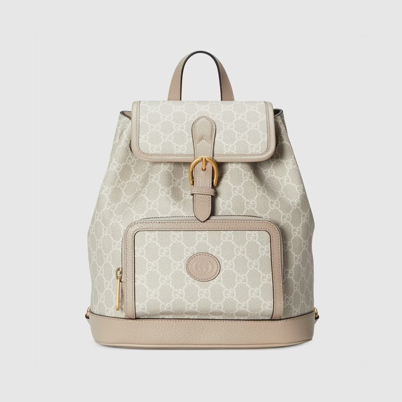 Gucci Neutral Leather Backpack Bag Bags #54279