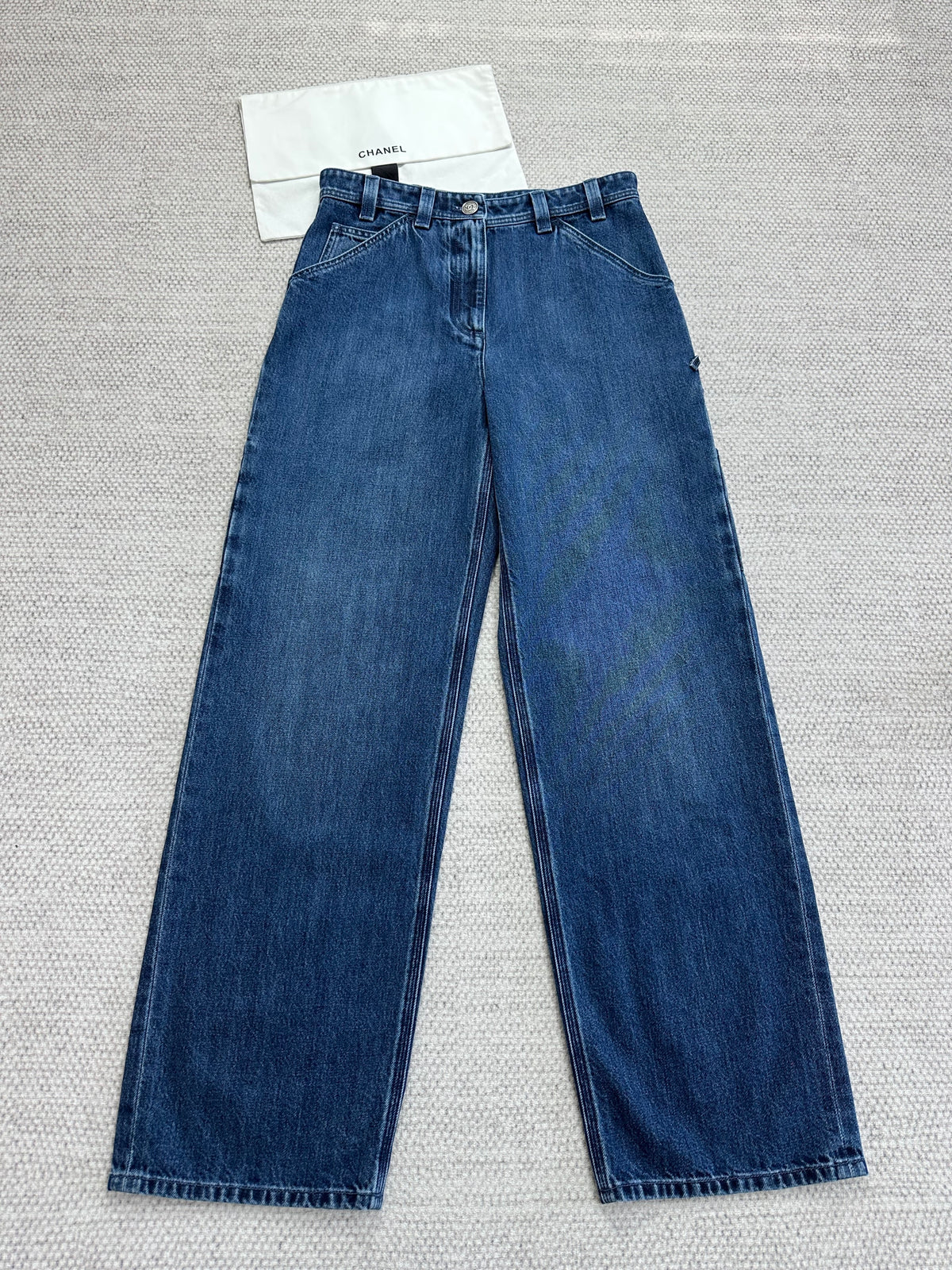 Chanel Top-quality Version Jeans Washed Denim #375500