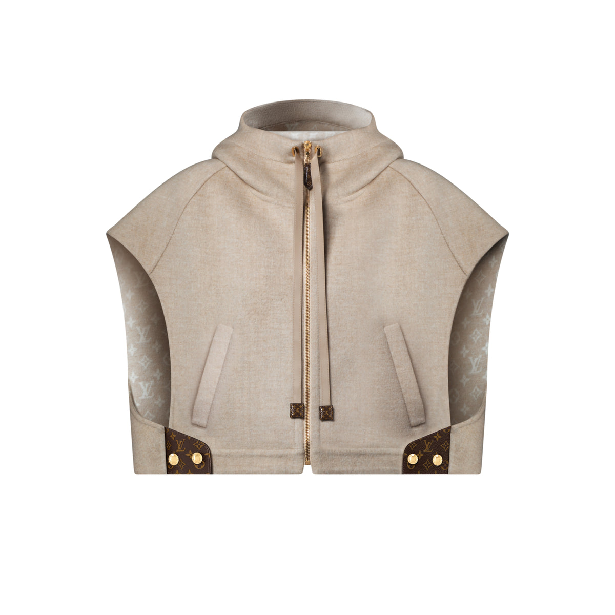 Louis Vuitton Women's Fall/Winter Fashion Casual Hooded Sleeveless Short Vest Jacket #78747