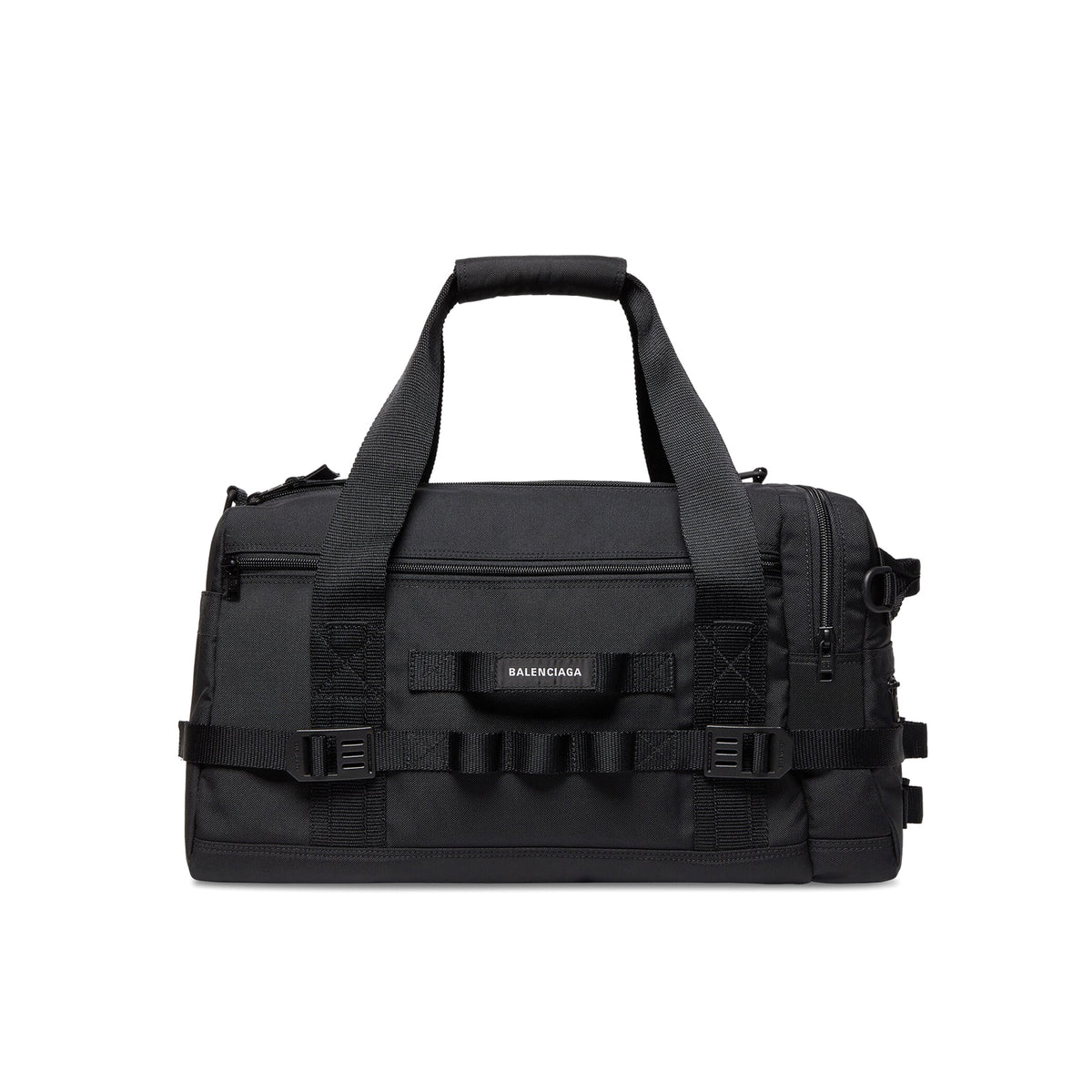 Balenciaga Men's Solid Color Adjustable Removable Simple Nylon Fabric Handle Shoulder Travel Bag Bags #75673