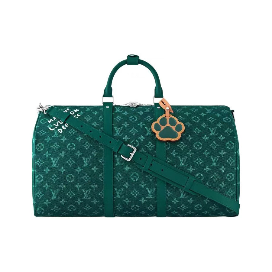 Louis Vuitton Keepall Bandouli¨¨re 50 Women's Detachable Adjustable Shoulder Strap Zipper Closure Canvas with Leather Shoulder Slanting Tote Travel Bag Bags #73592