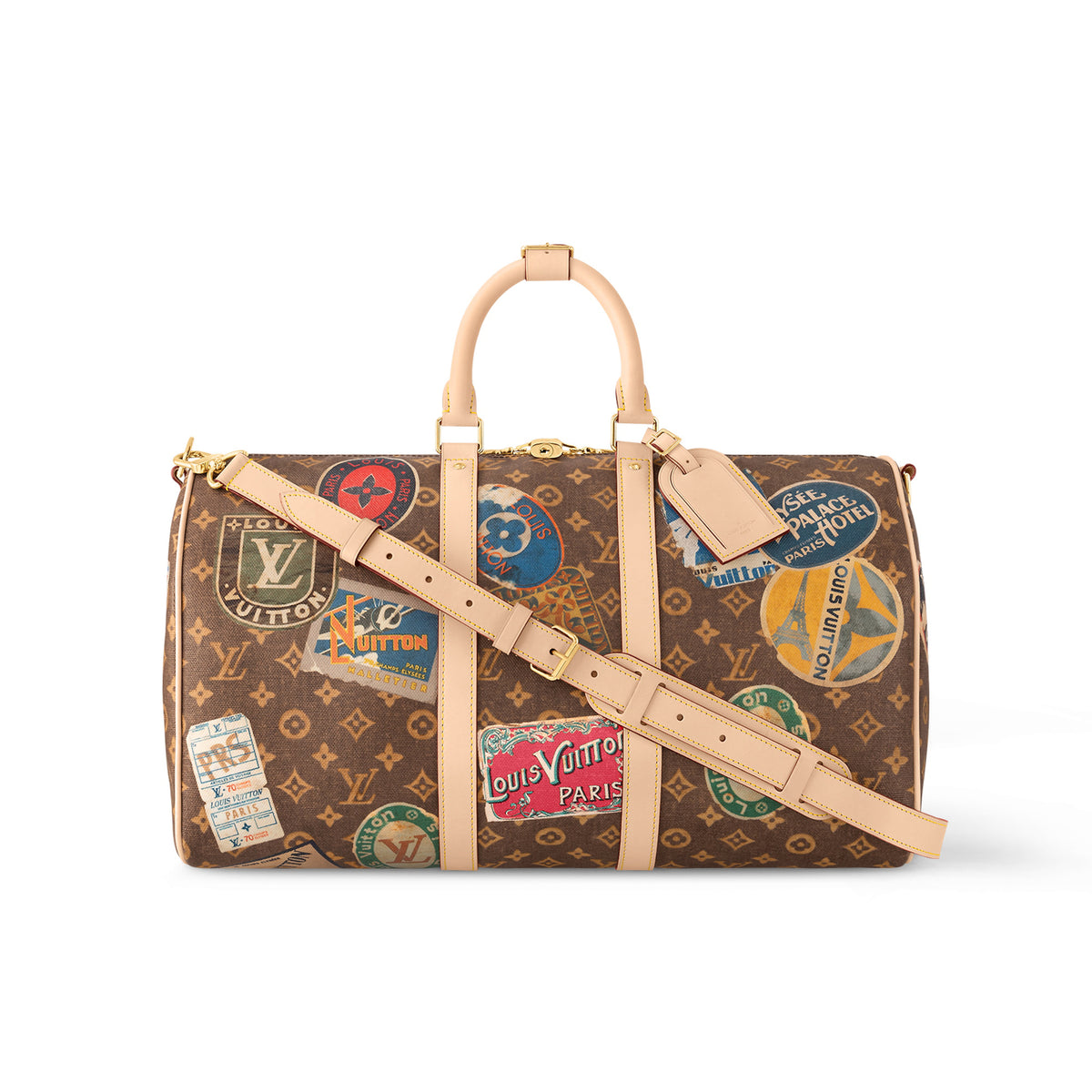 Louis Vuitton Keepall Bandouli¨¨re 45 Men's Detachable Adjustable Shoulder Strap Zipper Closure Canvas with Leather Shoulder Slanting Tote Travel Bag Bags #72551