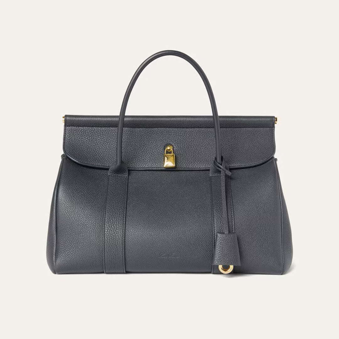 Loro Piana Women's Solid Color Cowhide Fashion Shoulder Bag Loom L32 Handbags Casual Canvas Bags FAN9610 Ngvp #9178