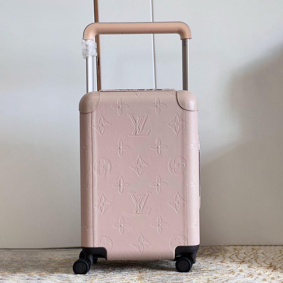 Louis Vuitton Pink Leather Dark Monogrammed Trolley Luggage Bag Bags #99277