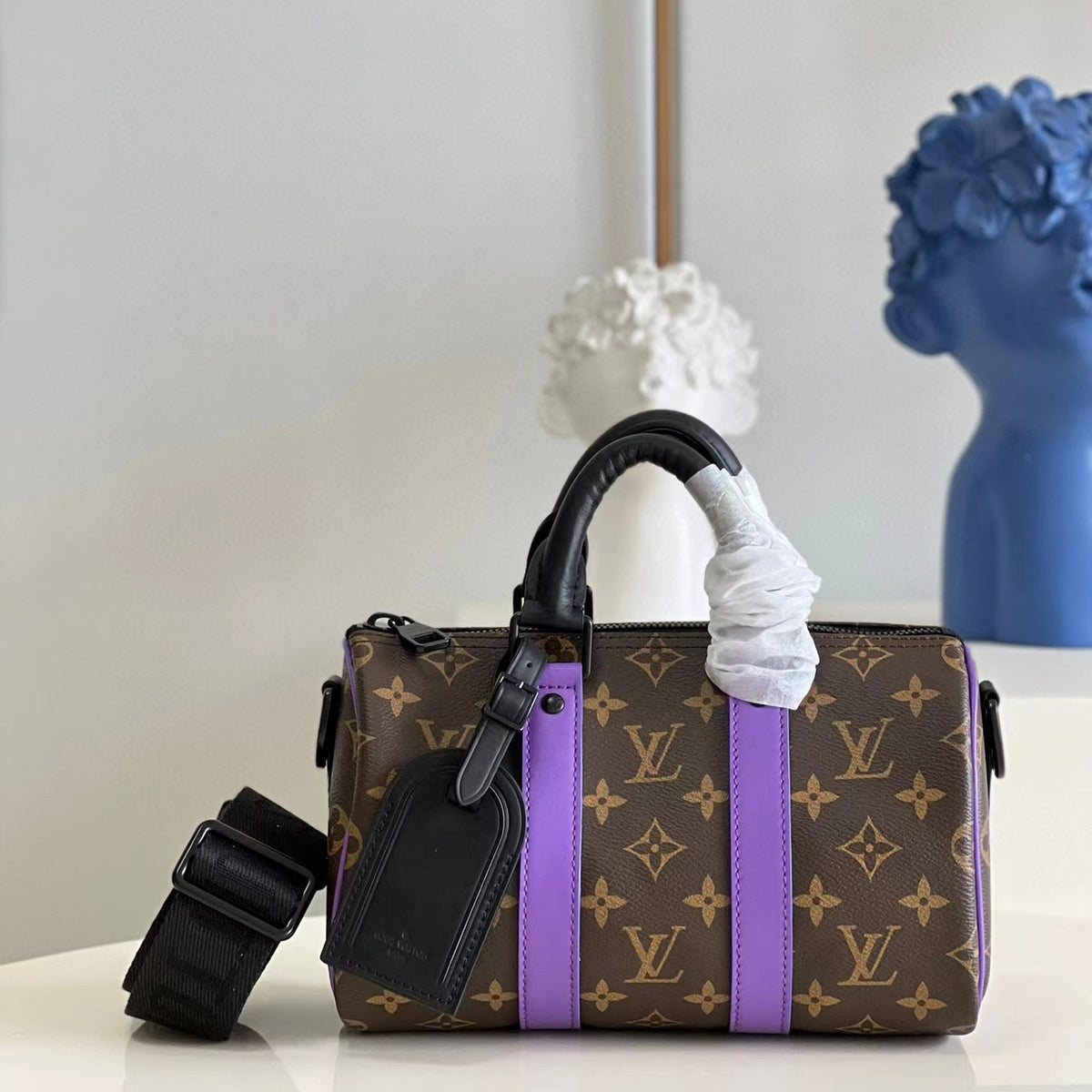 Louis Vuitton Men's and Women's 2022 Leather Bucket Shoulder Handbag Duffle Bag Bags #55188