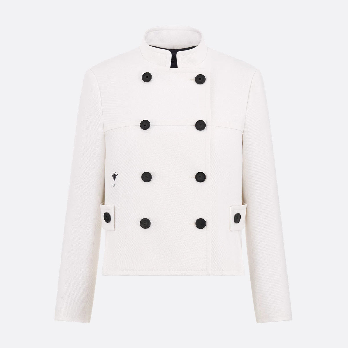Dior Women's Autumn And Winter Solid Color Collar Double Breasted Long Sleeved Jacket Vest Two Piece Set #75232