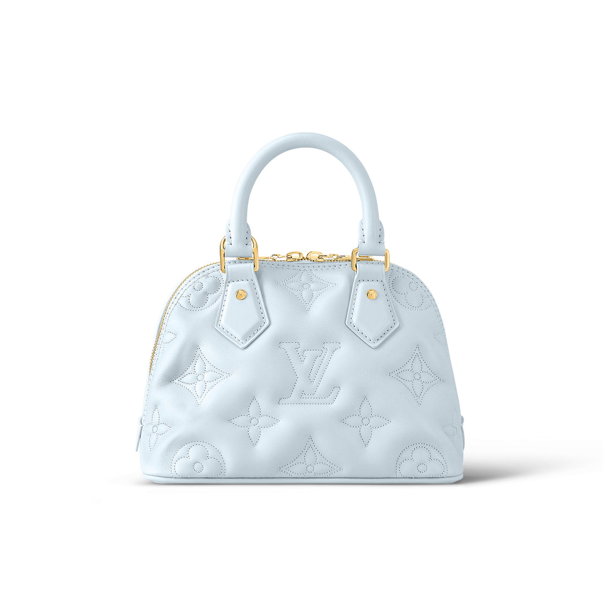 Louis Vuitton  Blue Leather Printed Carrying Bag #21578