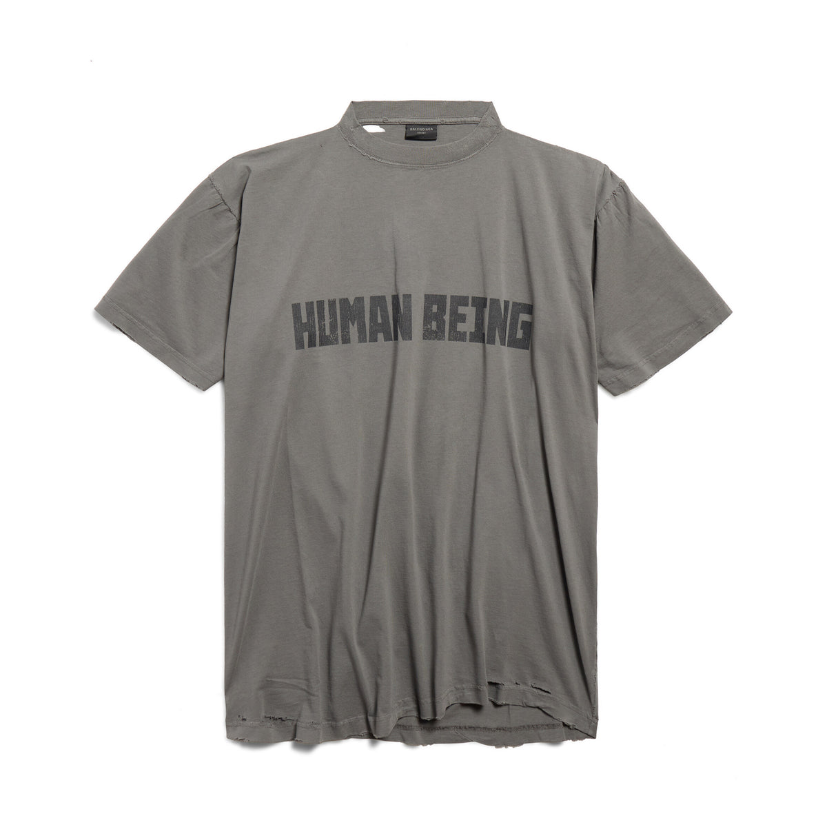 Men Women HUMAN BEING SHIFTED Summer Round Neck Short Sleeve Cotton Solid Color T-Shirt Ngvp #1418