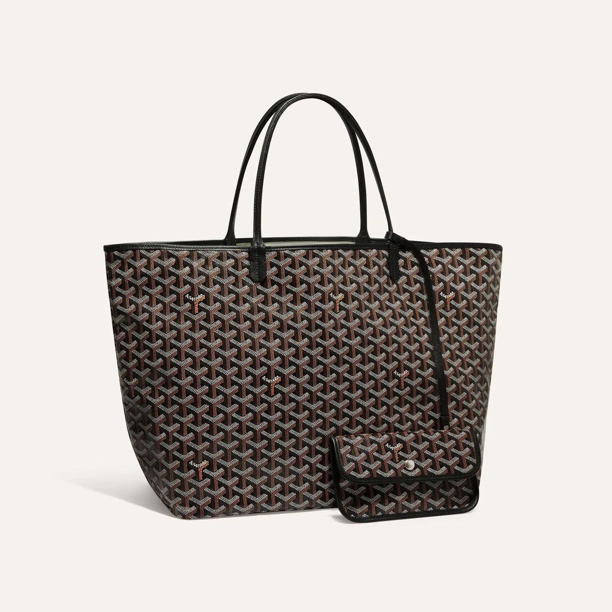 GOYARD Men's Women Saint Louis Handbag Y Full Print Casual Mother Bag Leather Shoulder Bag Tote Bags #77387