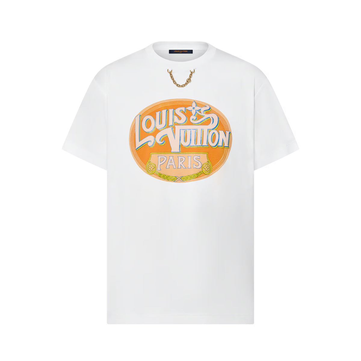 Louis Vuitton Women's Summer Pattern Printed Solid Color Round Neck Short Sleeve T-Shirt #76467