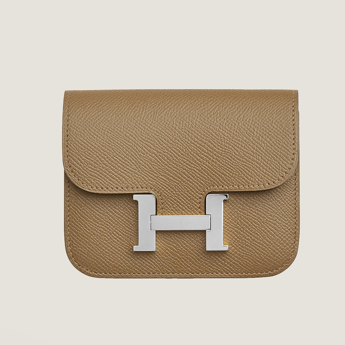 Hermes Women's Fashion Solid Color Constance Slim Wallet Leather Coin Purse Casual Clutch Bag #71462
