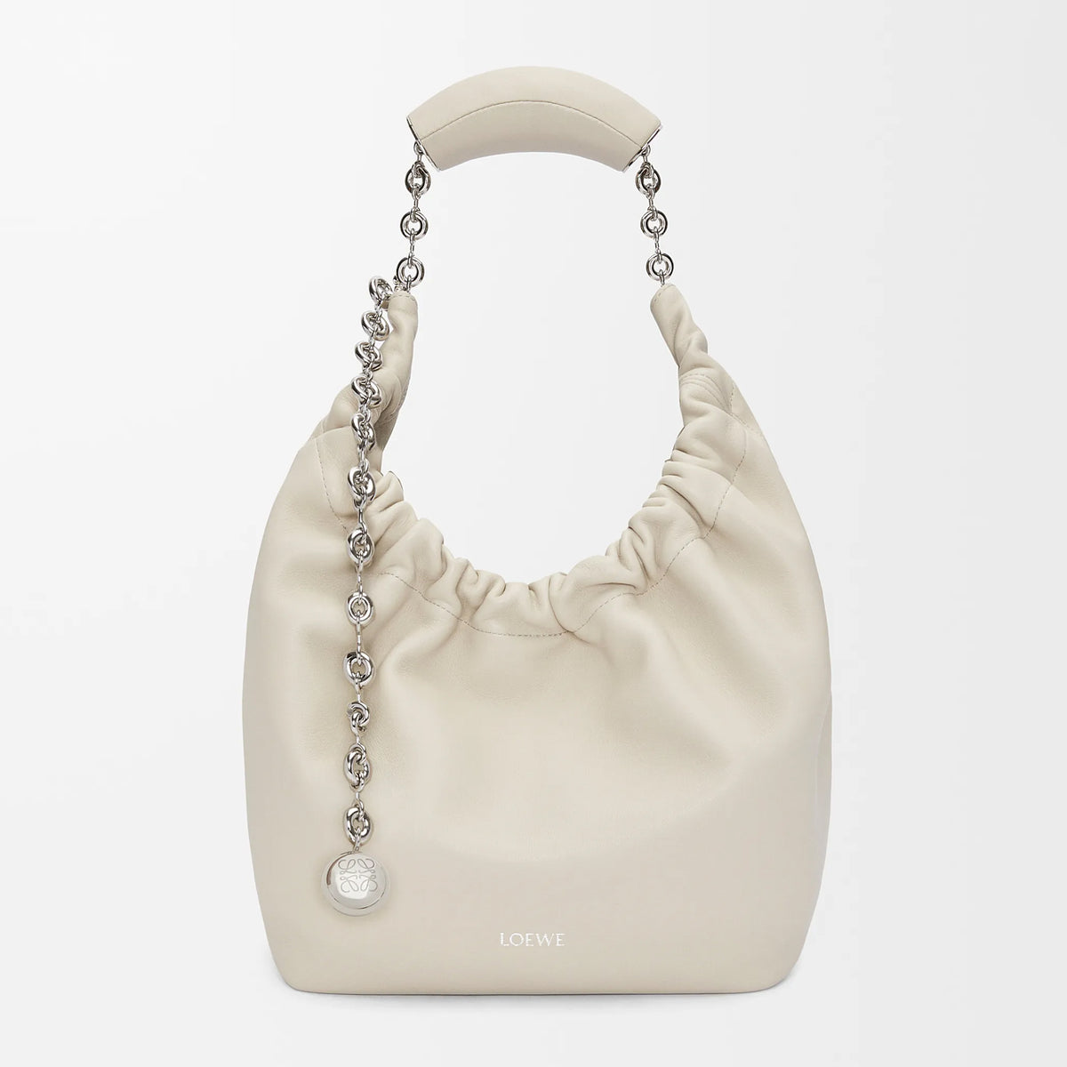 Loewe Women's Small Soft Napa Lambskin Squeeze Handbag Logo Solid Color Adjustable Shoulder Strap Crossbody Tote Bag Bags 0010948040 #81756