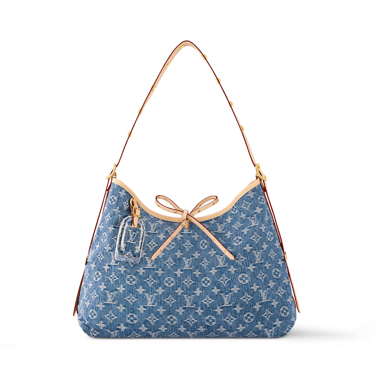 Carryall Louis Vuitton Women's Blue Adjustable Shoulder Strap Canvas with Leather Letter Logo Tote Shoulder Bag Bags #74717