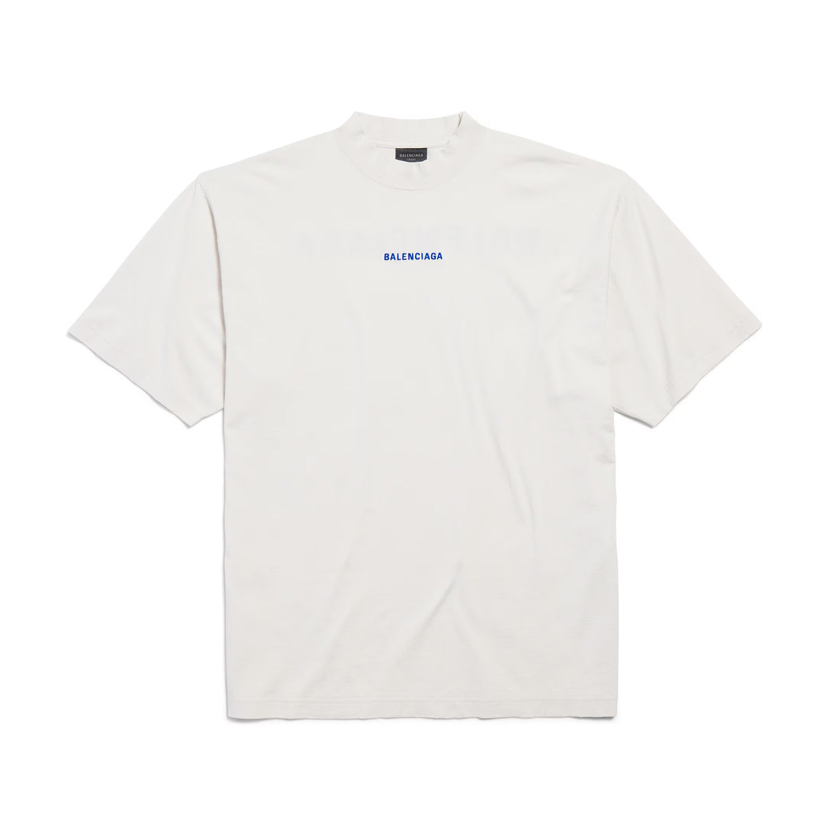 Balenciaga Men's And Women's Summer Solid Color Embroidered Letter Print Cotton Crew Neck Short Sleeve T-shirt #77879