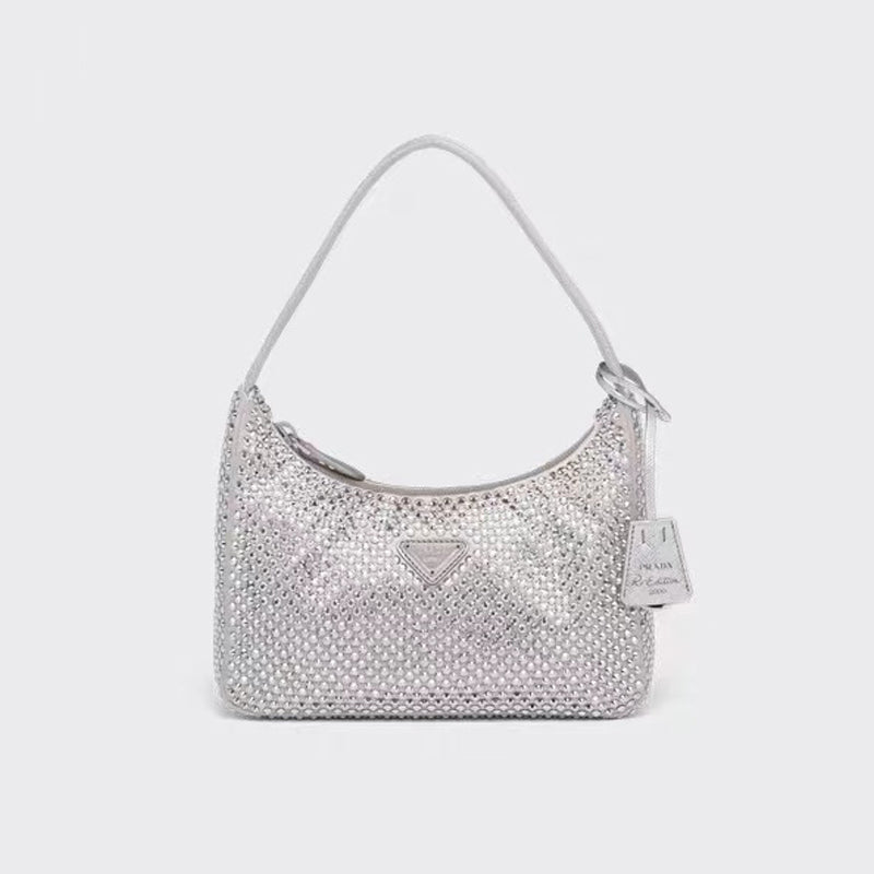 Prada Water Full Drill Hand-Held Armpit Bag Bags #56183