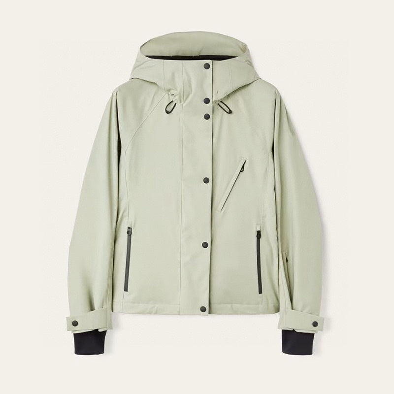 Loro Piana Women's Spring & Autumn Zipper Closure Solid Color Multi-Pockets Long Sleeve Hooded Aviator Jacket Coat Ngvp #1927