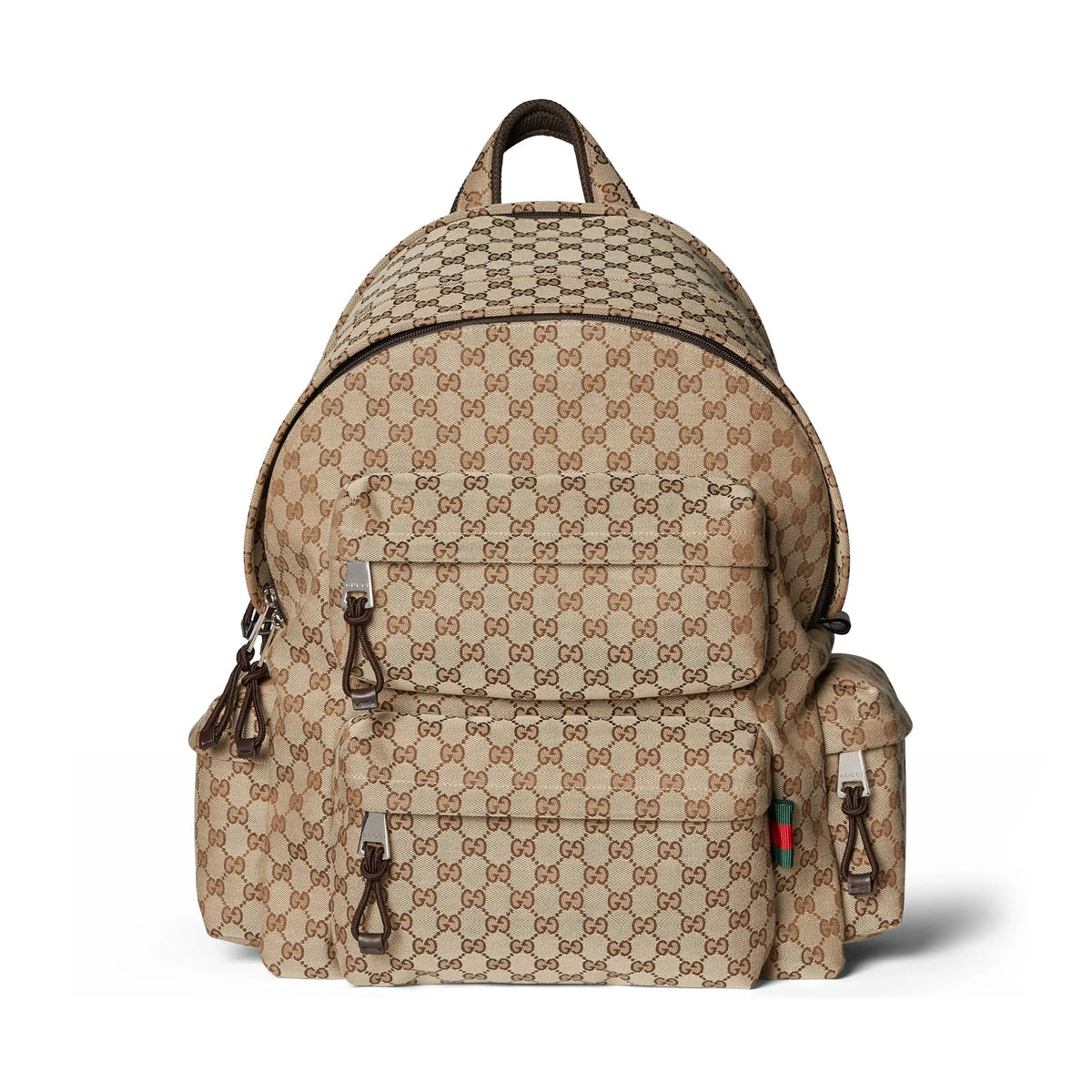 Gucci Men's Embossed Logo Adjustable Shoulder Strap Zipper Closure Canvas Shoulder Bag Backpack Bags #73195