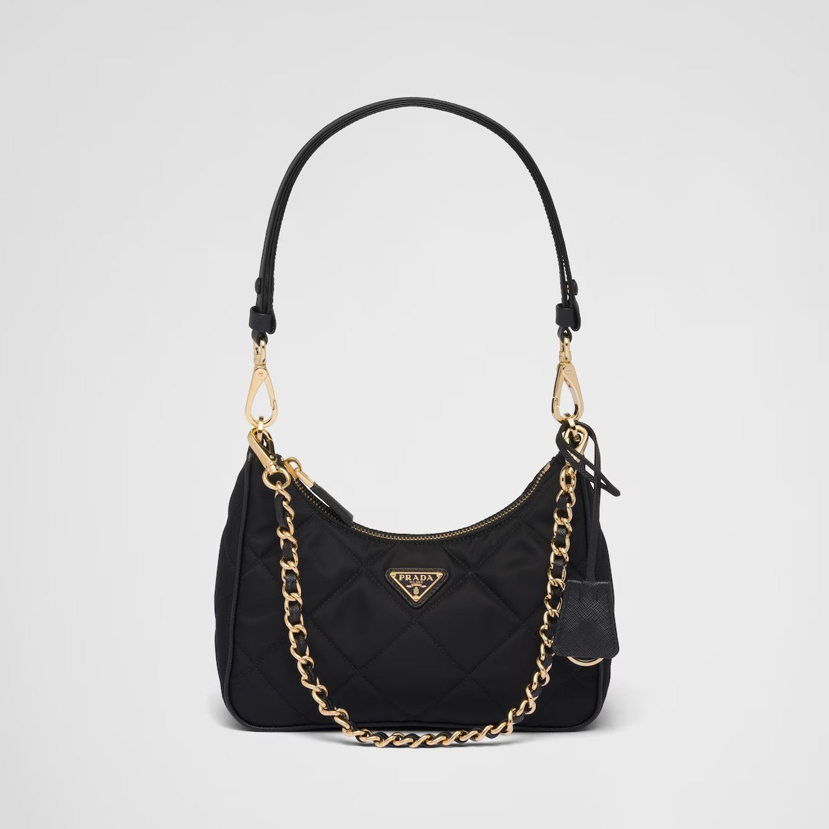 Prada  Chain Leather Underarm Handbag #21419