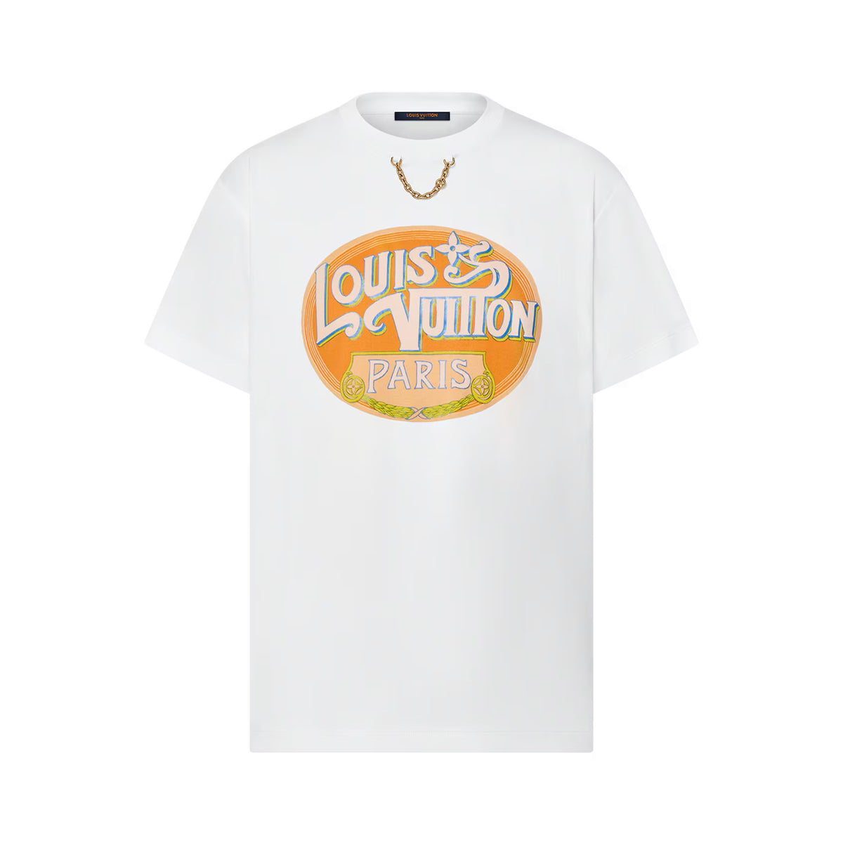 Louis Vuitton Women's Summer Pattern Printed Solid Color Round Neck Short Sleeve T-Shirt #76696