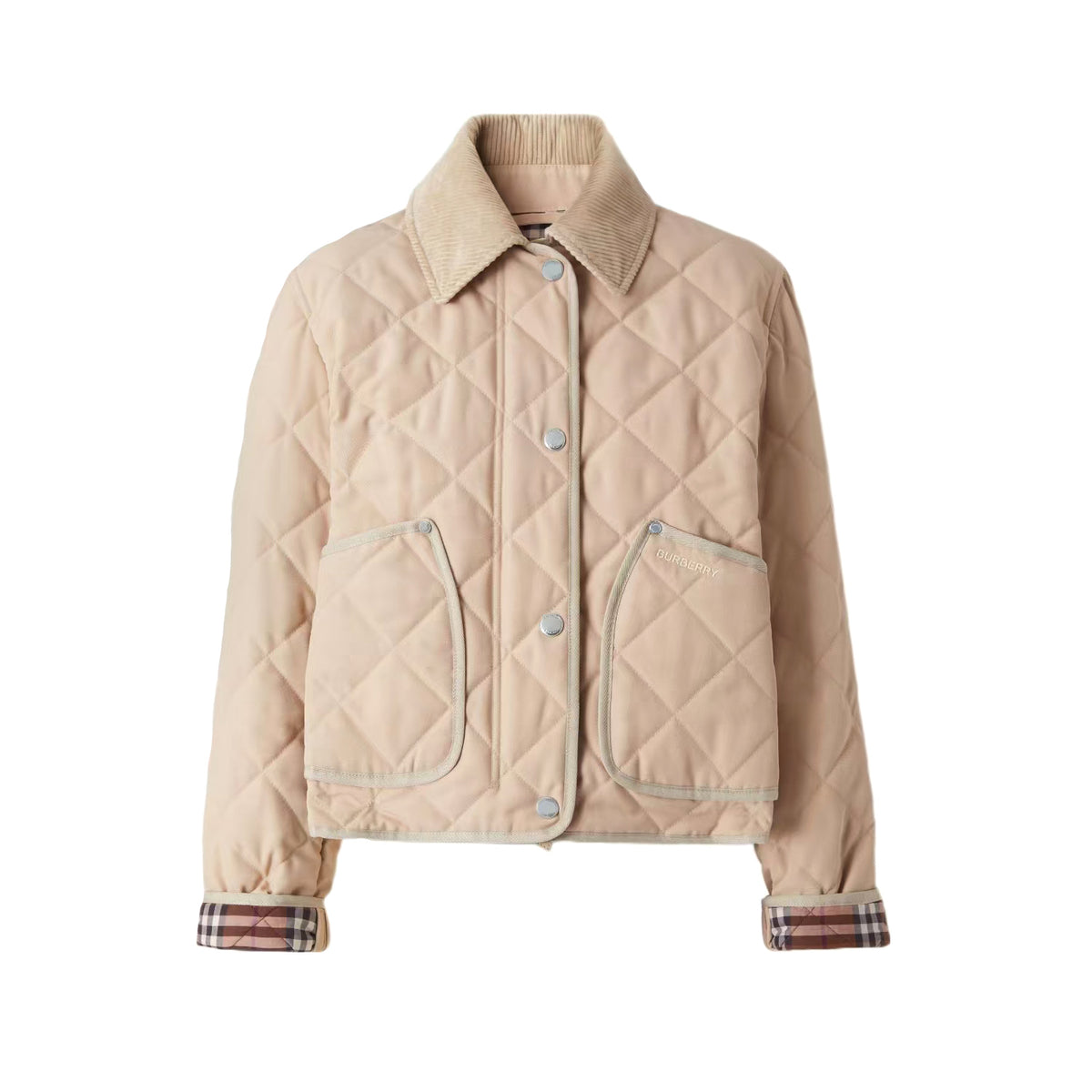 Burberry Women's Fall/Winter Fashion Casual Solid Color Lapel Single Breasted Short Jacket #79197