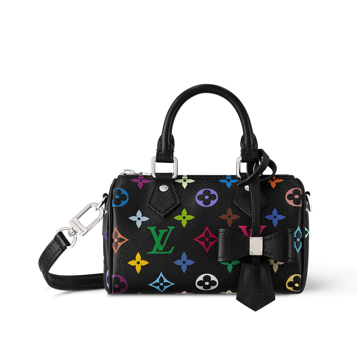 Louis Vuitton LV x TM Nano Speedy Women's Colorful Monogrammed Canvas Leather Tote Shoulder Bag Bags #76129