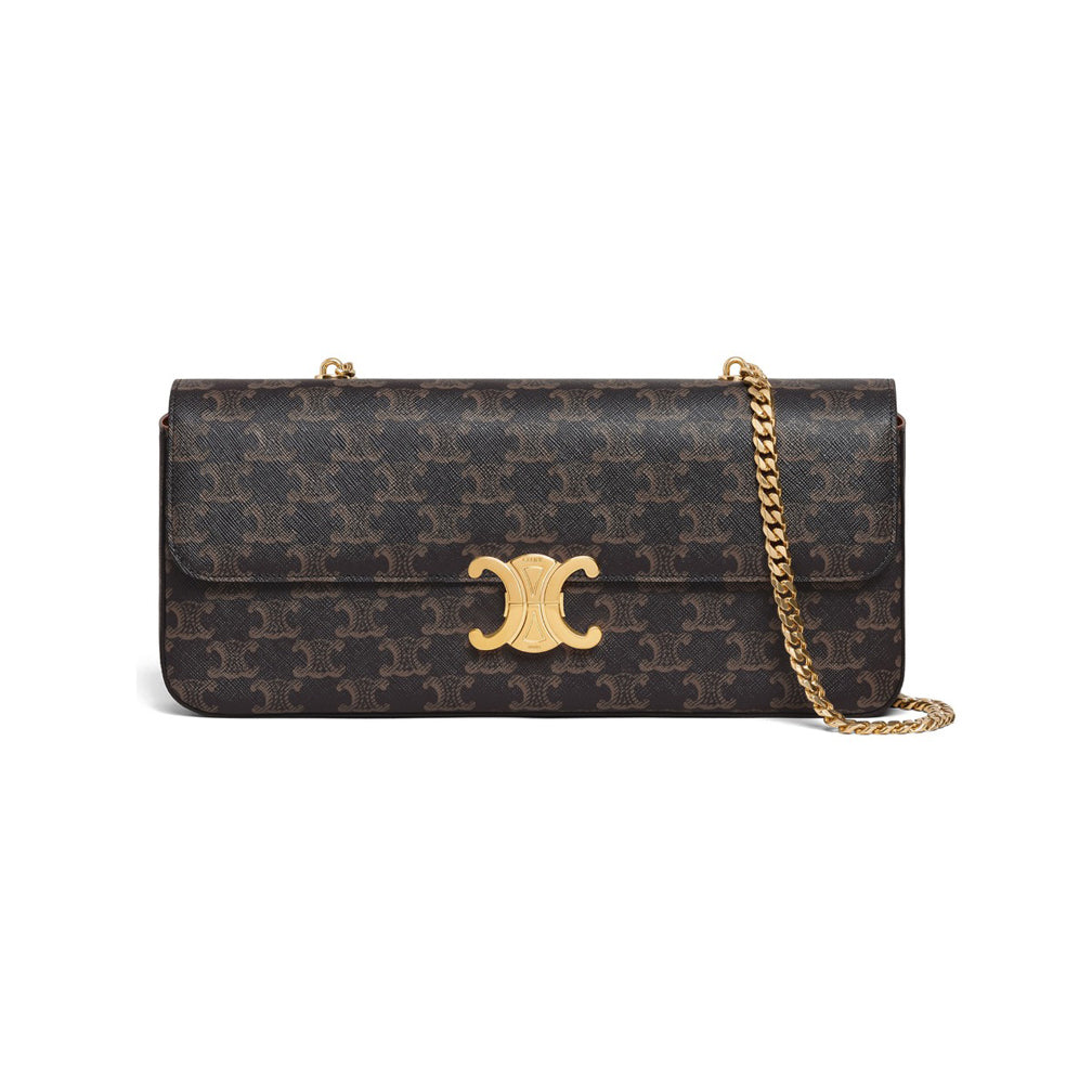 Celine Rectangular Outline Underarm Shoulder Bag Retro Art Bags #51485