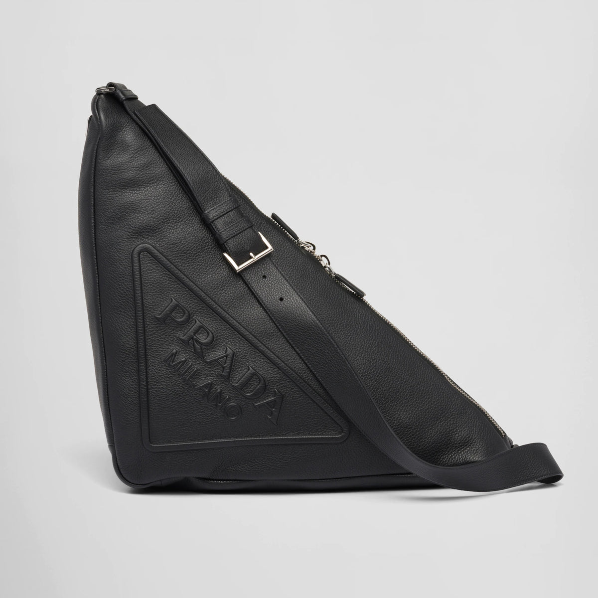 Prada Leather Oversized Triangle Bag #53765