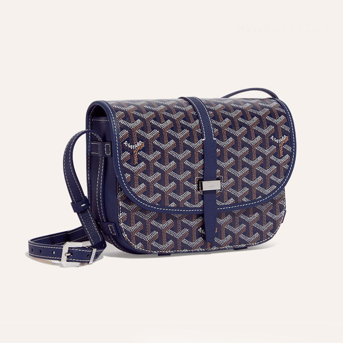 GOYARD Belvedere Bag Navy Blue Fashion Trend Logo Satchel Bag Simple Elegant Adjustable Shoulder Bags #71381