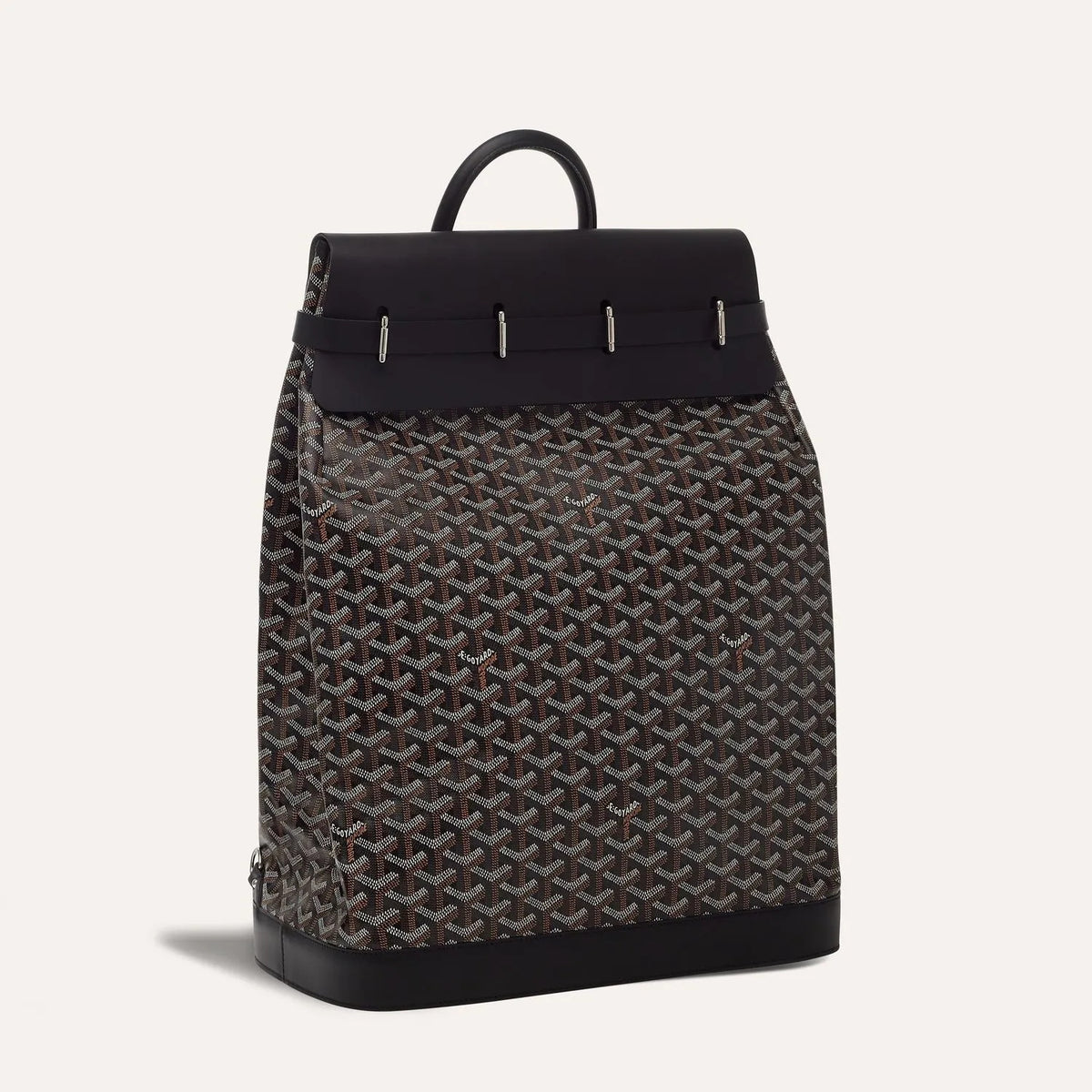 Goyard Men's And Women's Old Flower Full Print Zipper Closure Strap Canvas Leather Backpack Shoulder Bag Bags #73252