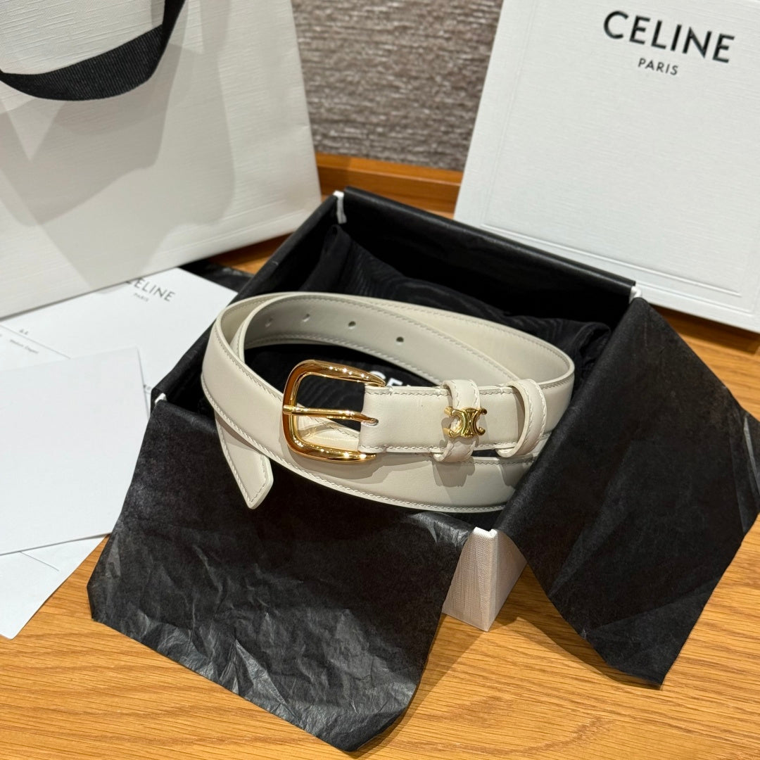Celine TAURILLON VIVIENNE 25mm Belt #387497