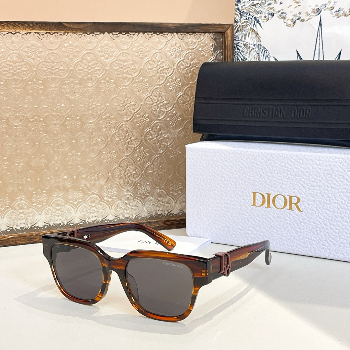 Dior DiorOblique S1F Men's Solid Color Acetate Sunglasses Eyeglasses Glasses #75457