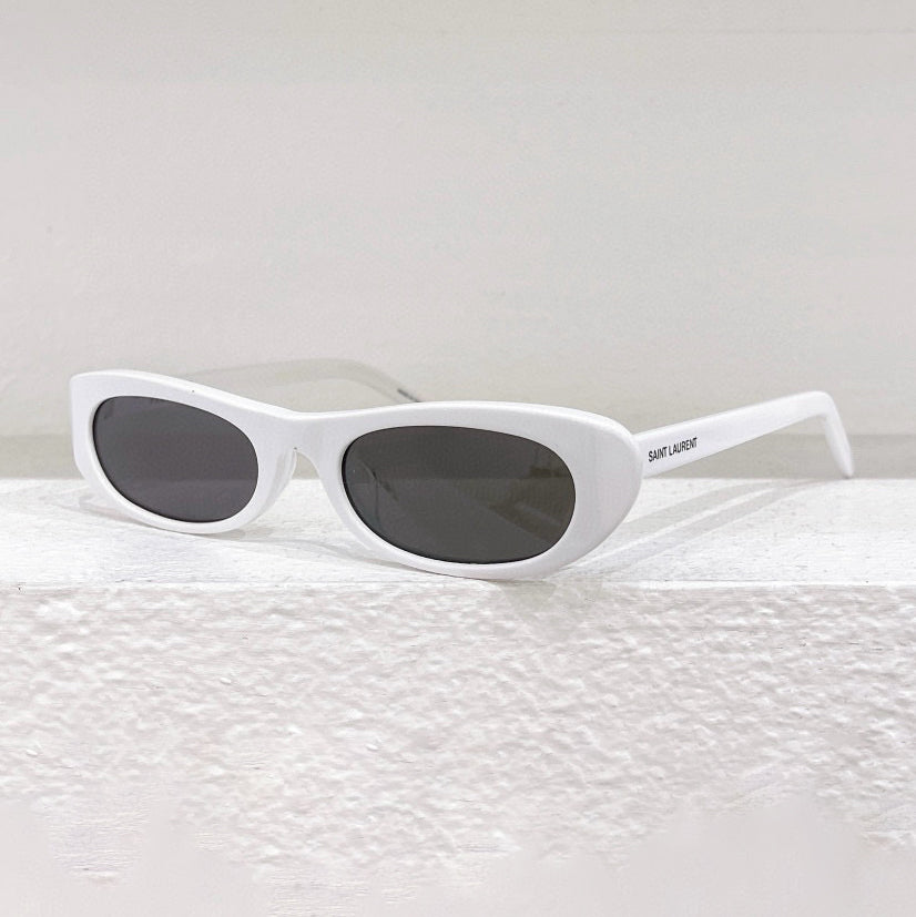 SAINT LAURENT Men's And Women's Fashion Classic Simple Oval Cat Eye Sunglasses Eyewear Accessories #78293