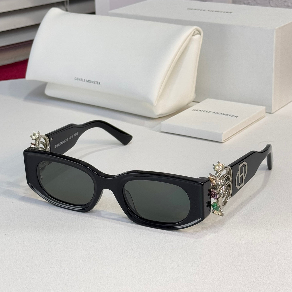 GENTLE MONSTER D'heygere Men's and Women's Jewelry Ring Decorative Plate Frames Irregular Shape Sunglasses Glasses #75821