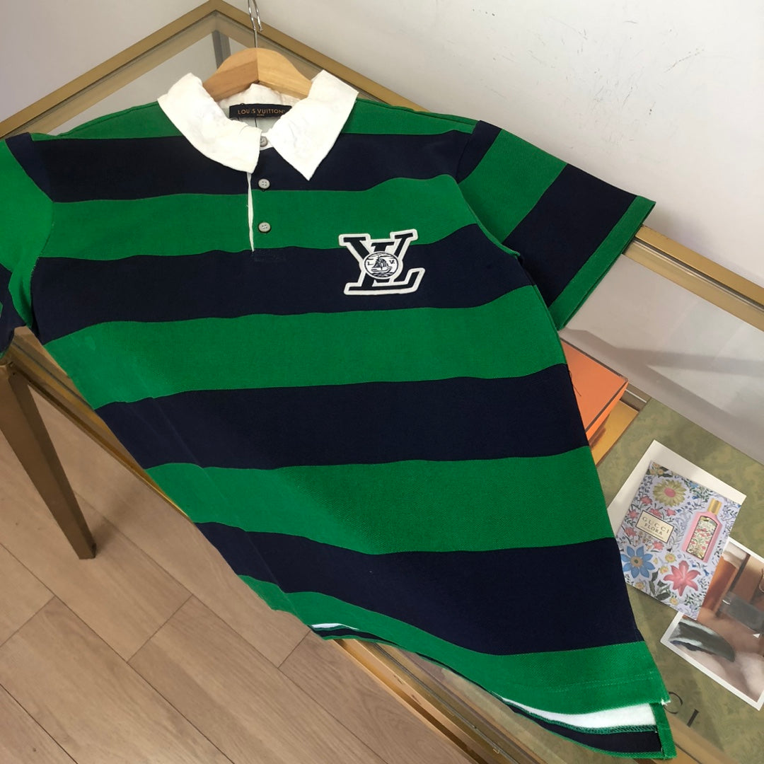 ÁÙʱ--New Arrival: Striped Short-Sleeve Polo Shirt 335965