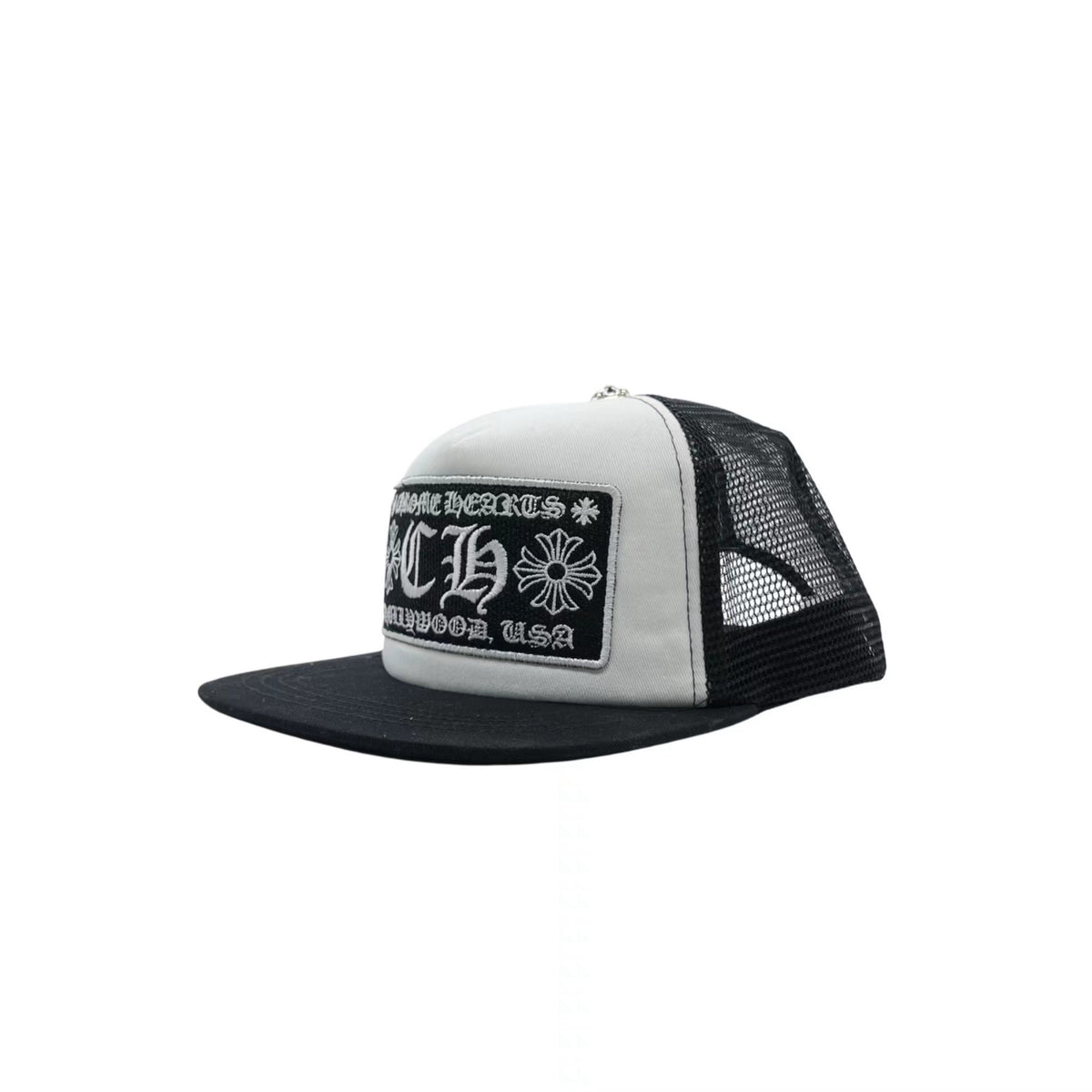 Chrome Hearts Men's Women's Black Letter Embroidered Hip Hop Baseball Cap Casual Duck Tongue Hat #71436