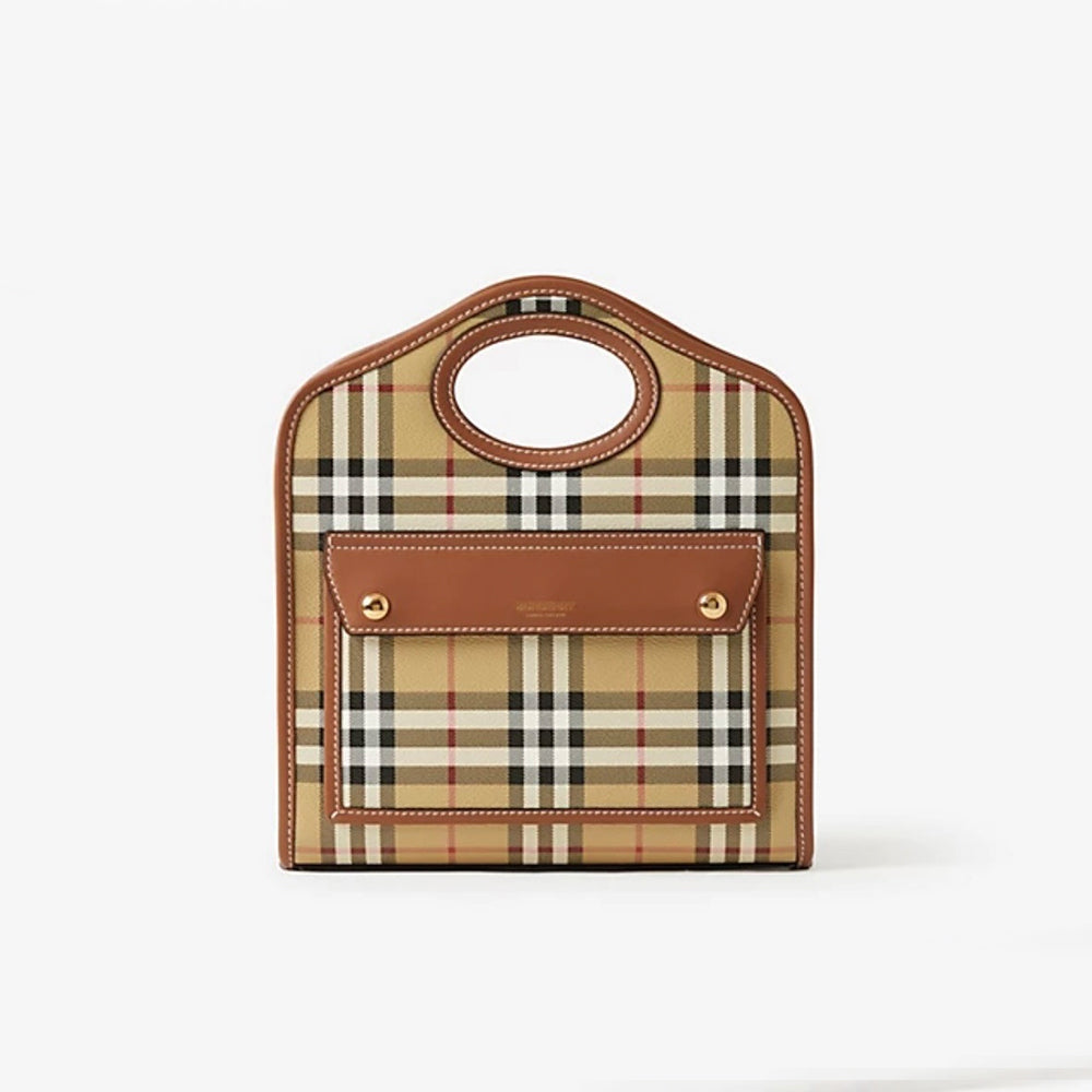 Burberry Check-patterned Mini Tote Bag #379862