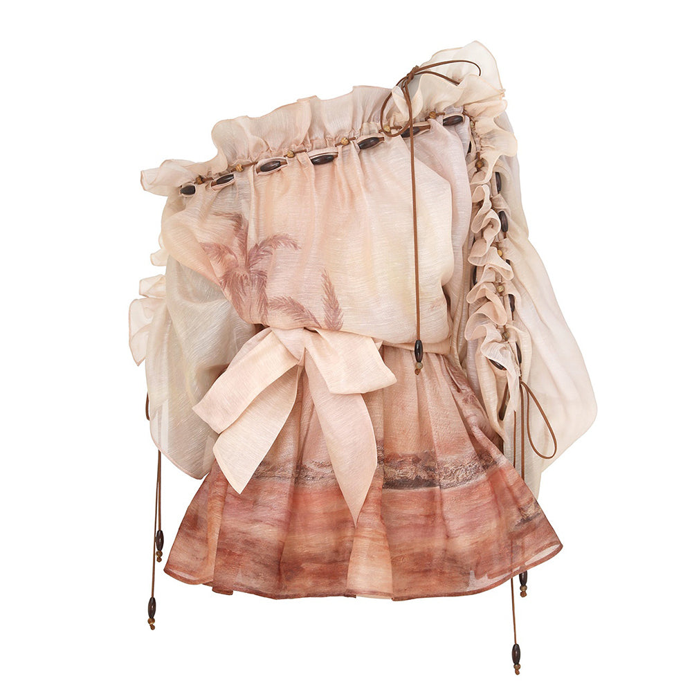 Zimmermann Illuminate Ruffle Mini Dress #308203
