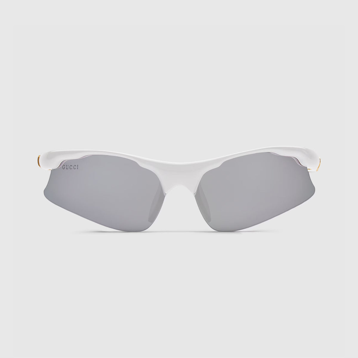 Gucci Men's and Women's Lens Legs Letter Print Irregular Shape Rimless Solid Color Sunglasses Glasses #75946