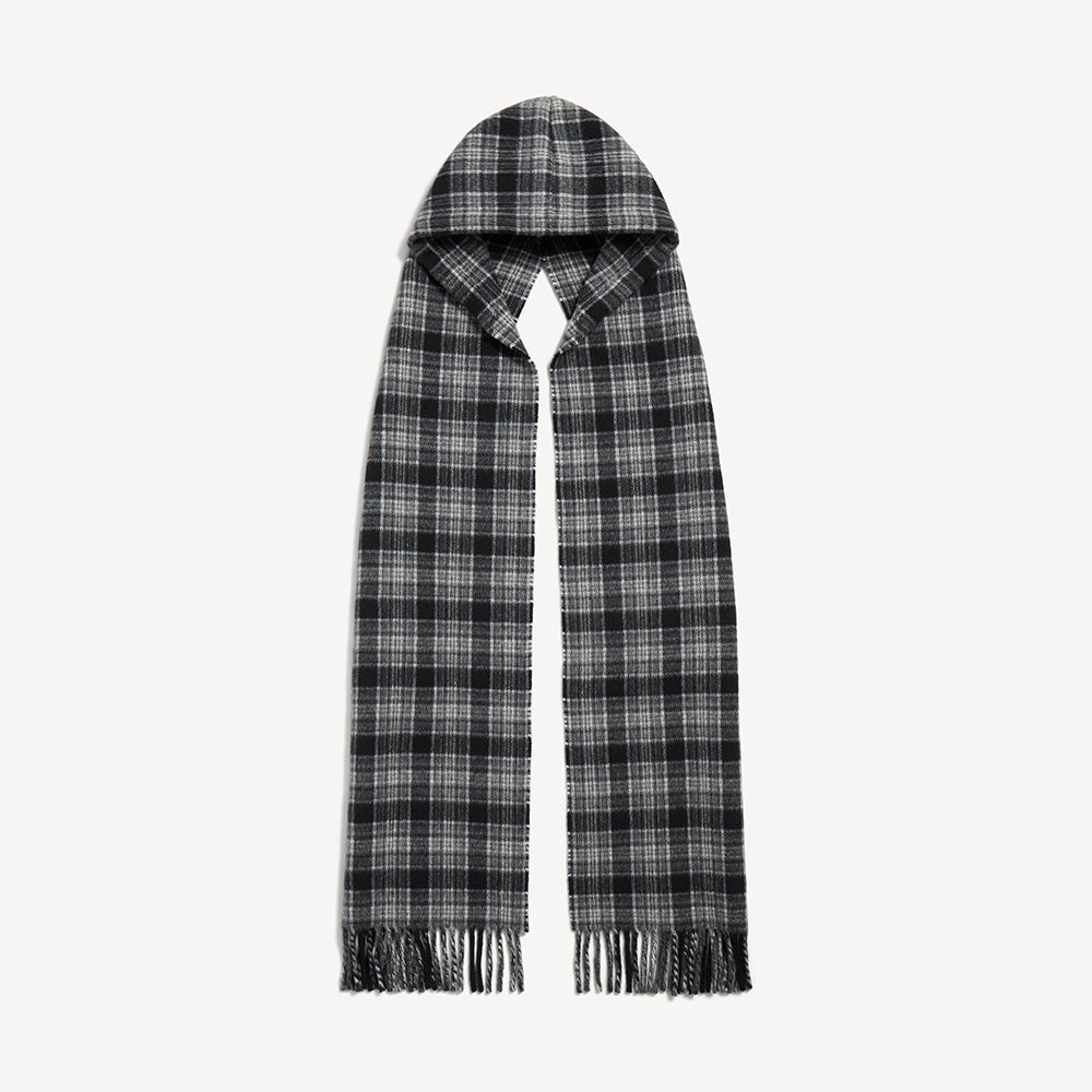 Balenciaga Men's Hooded Scarf in Grey #336814