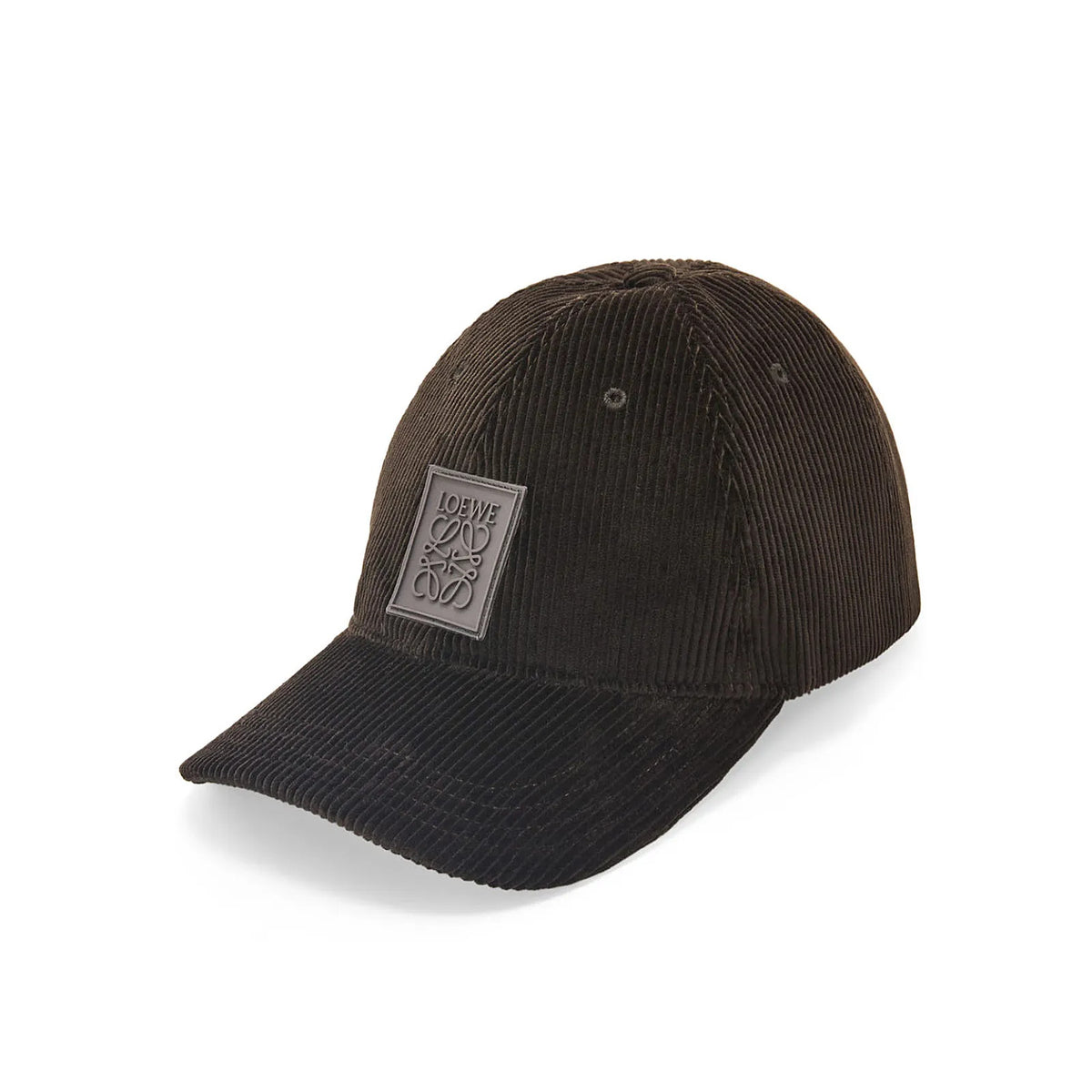 Loewe Women's Solid Colour Patch Cap In Corduroy Hat #97376