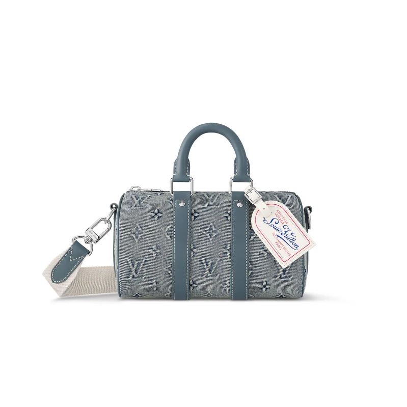 Louis Vuitton  Blue Leather Carrying Crossbody Bag #57923