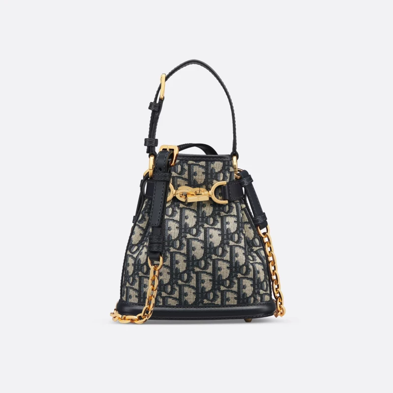 Dior  Cloth Printed Bucket Tote Bag #57925