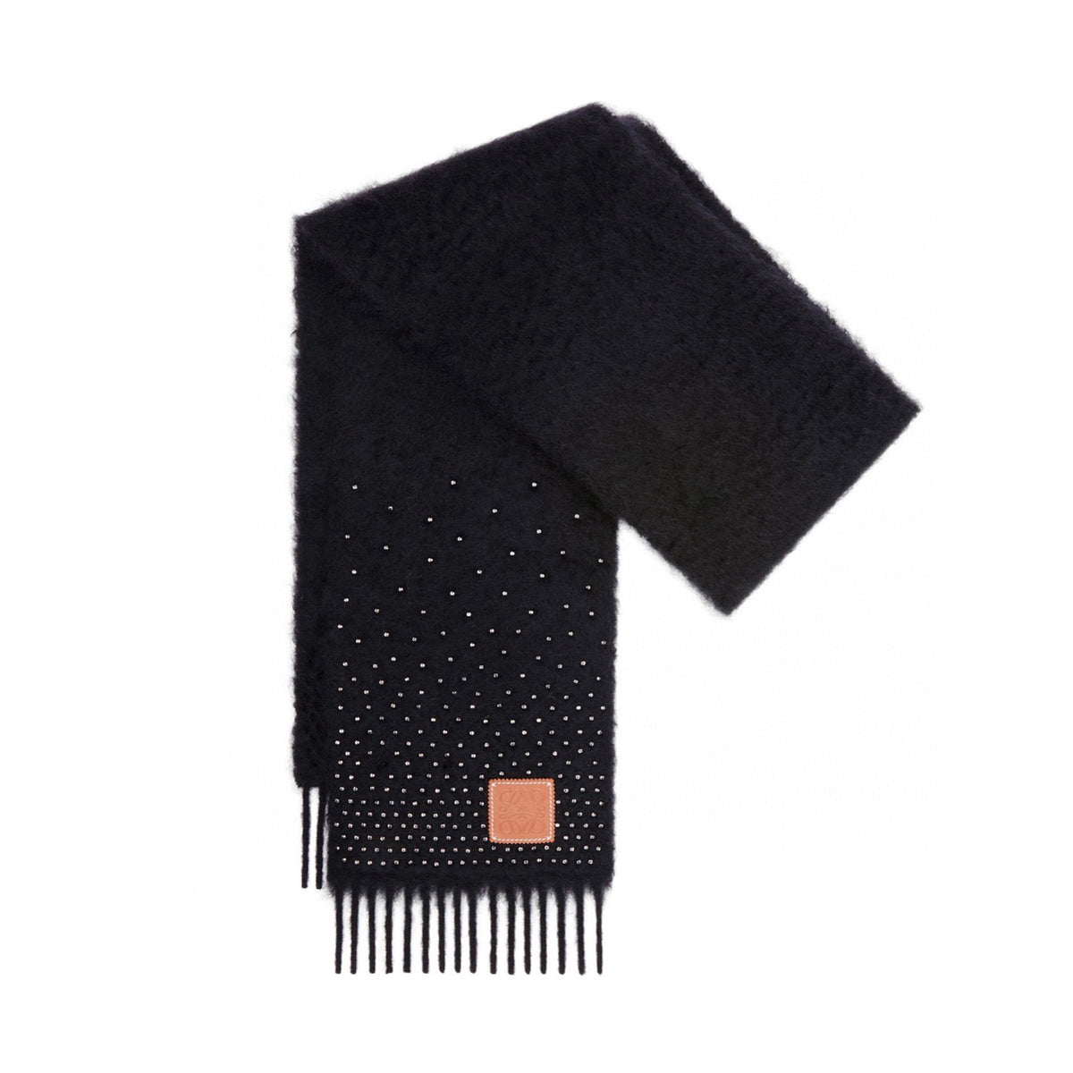 Loewe Black Wool Sky Star Scarf #22166