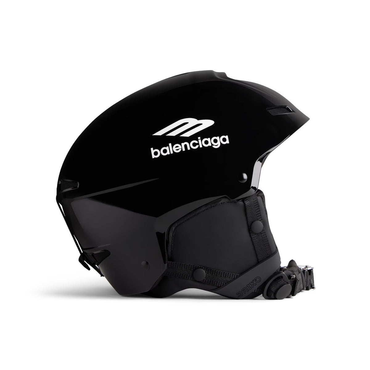Balenciaga Men's and Women's Double D-Ring Ski Helmet Logo Solid Color Durable Breathable Matte Finish Glossy All-Rounder Helmet Accessories #81713