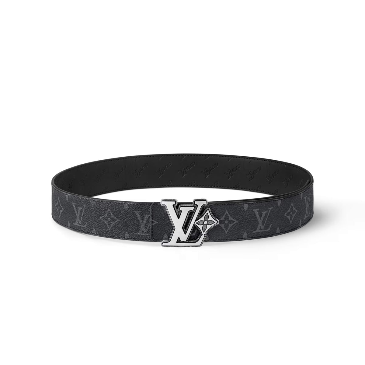 Louis Vuitton Lv Flower Men's Plain Colour Letter Print Metal Logo Buckle Leather Double Sided 40mm Belt #76969