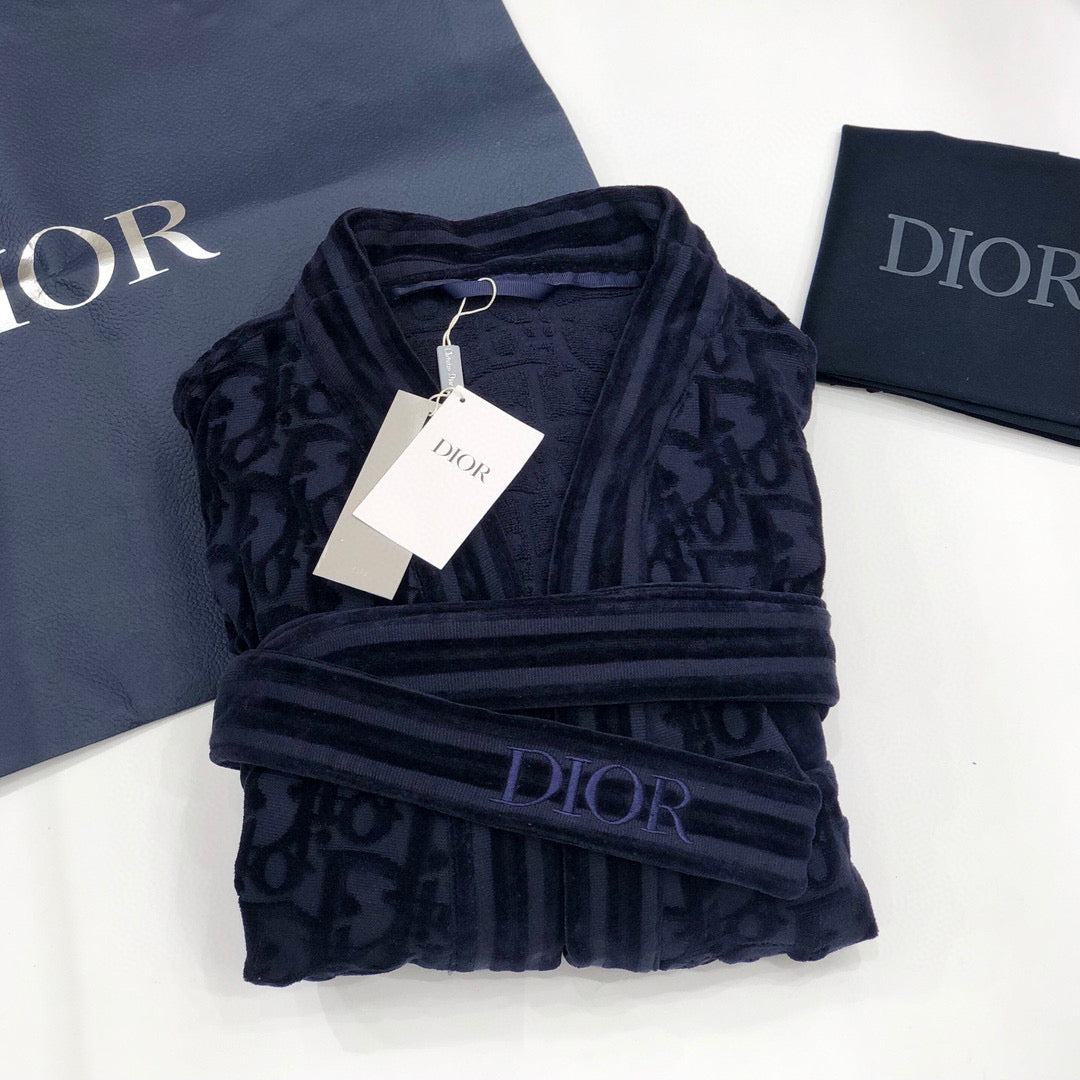 Dior Wool Jacket Bathrobe Coat Home Pajamas #9981
